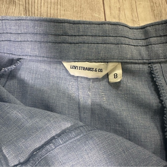 Women’s Vintage 70's Levi's Bend Over Polyester Pants High Waist Slacks - Picture 8 of 10